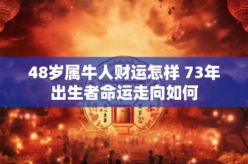 48岁属牛人财运怎样 73年出生者命运走向如何