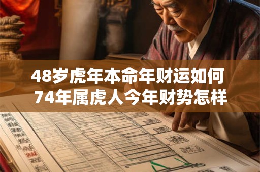 48岁虎年本命年财运如何 74年属虎人今年财势怎样
