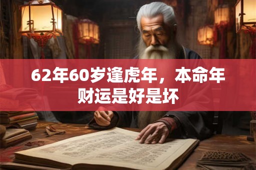 62年60岁逢虎年，本命年财运是好是坏