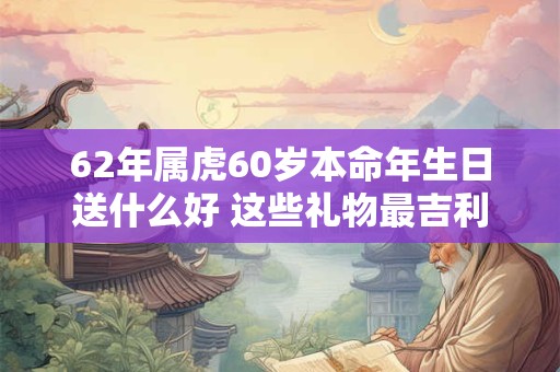 62年属虎60岁本命年生日送什么好 这些礼物最吉利