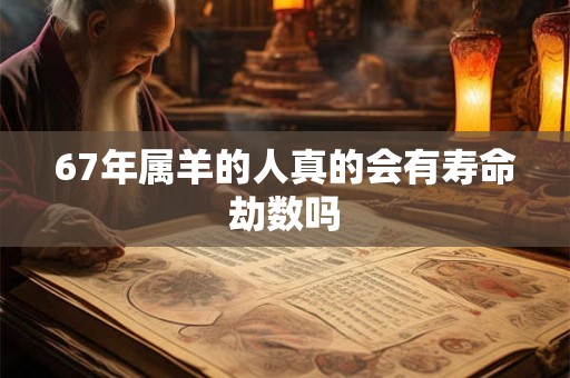 67年属羊的人真的会有寿命劫数吗