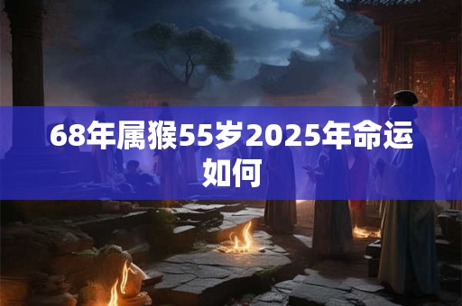68年属猴55岁2026年命运如何