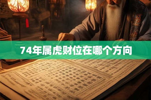 74年属虎财位在哪个方向