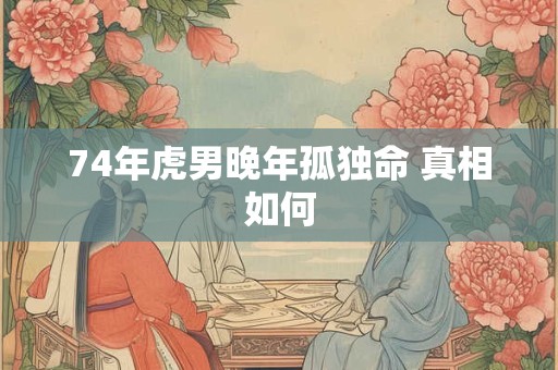 74年虎男婚姻幸福吗 感情运势与终身命运全透视