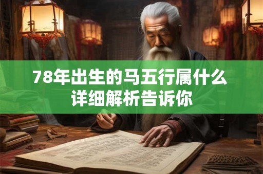 78年出生的马五行属什么 详细解析告诉你