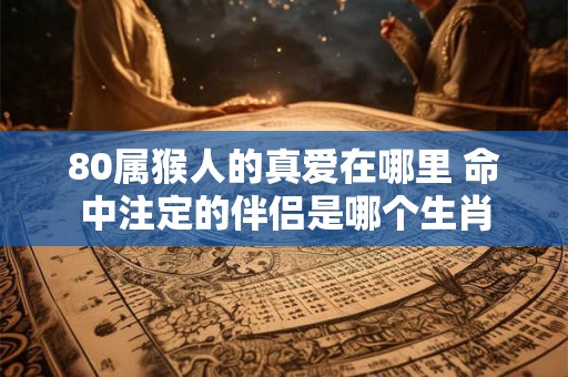 80属猴人的真爱在哪里 命中注定的伴侣是哪个生肖