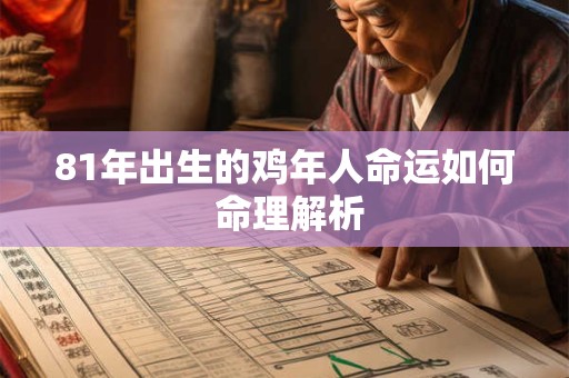 81年出生的鸡年人命运如何 命理解析 81年出生的鸡年人命运如何 命理解析