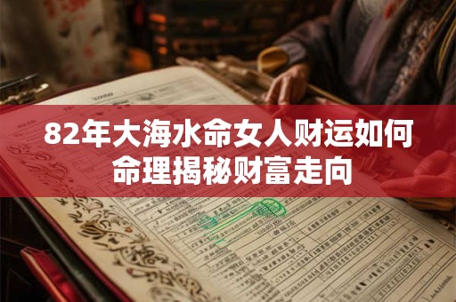 82年大海水命女人财运如何 命理揭秘财富走向