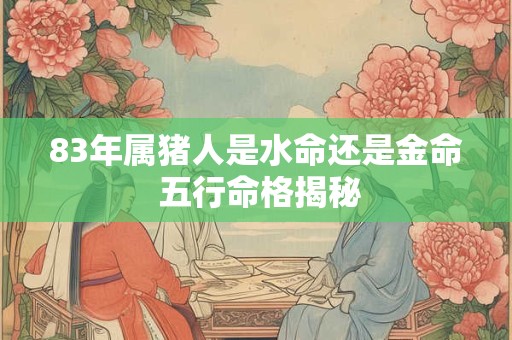 83年属猪哪几年财运最旺 猪年运势大解析