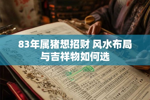 83年属猪想招财 风水布局与吉祥物如何选
