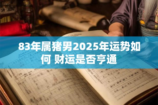 83年属猪者兔年财路畅通吗 哪些月份财运最佳