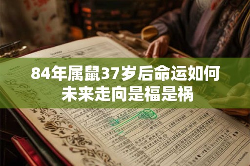 84年属鼠37岁后命运如何 未来走向是福是祸