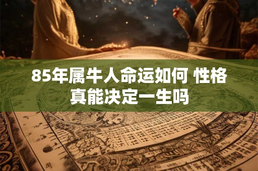 85年属牛人命运如何 性格真能决定一生吗