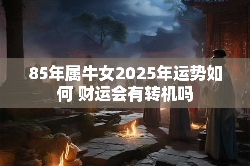 85年属牛女2025年运势如何 财运会有转机吗