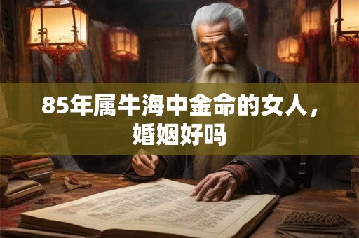85年属牛海中金命的女人，婚姻好吗