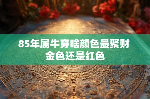 85年属牛穿啥颜色最聚财 金色还是红色