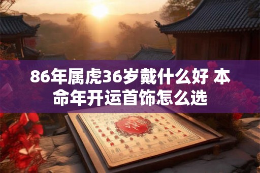86年属虎36岁戴什么好 本命年开运首饰怎么选