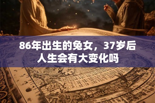 86年出生的兔女，37岁后人生会有大变化吗