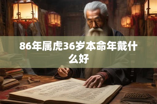 86年属虎36岁本命年戴什么好