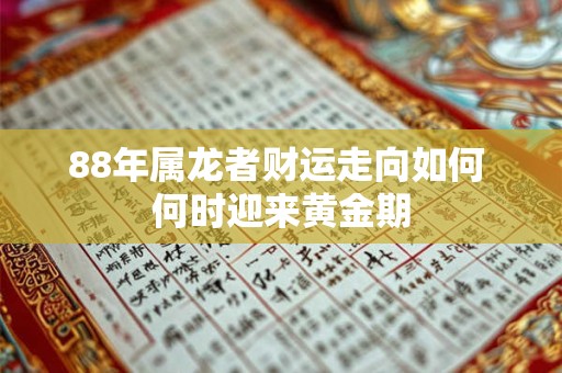88年属龙者财运走向如何 何时迎来黄金期