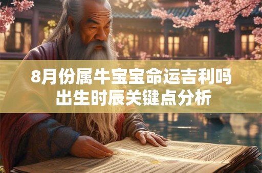 8月份属牛宝宝命运吉利吗 出生时辰关键点分析