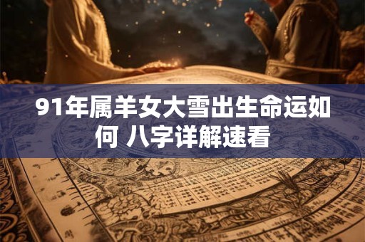 91年属羊女性何时财运最旺