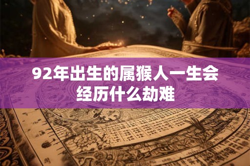 92年出生的属猴人一生会经历什么劫难