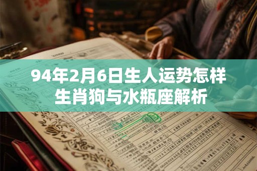 94年2月6日生人运势怎样 生肖狗与水瓶座解析
