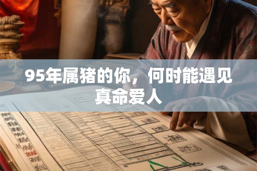 95年属猪的你，何时能遇见真命爱人