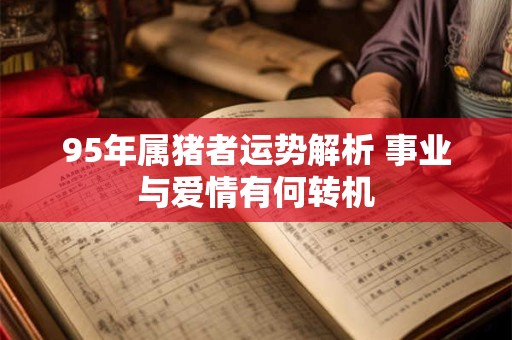 95年属猪者运势解析 事业与爱情有何转机