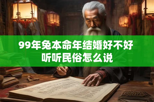 99年兔本命年结婚好不好 听听民俗怎么说