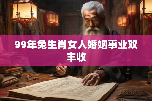 99年兔生肖女人婚姻事业双丰收
