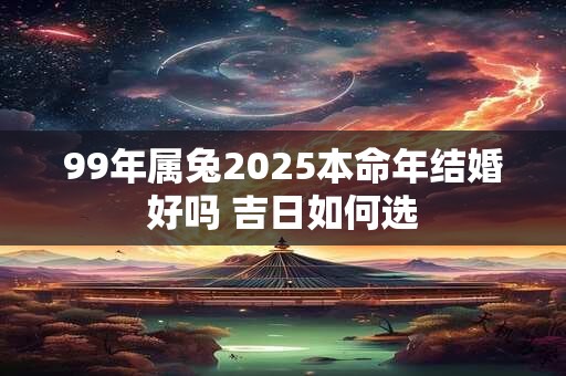 99年属兔2025本命年结婚好吗 吉日如何选