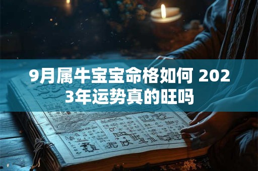 9月属牛宝宝命格如何 2023年运势真的旺吗