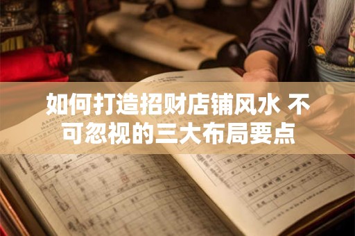 如何打造招财店铺风水 不可忽视的三大布局要点