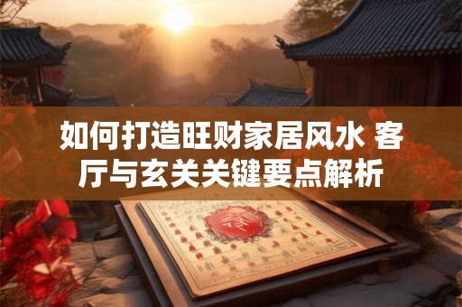 如何打造旺财家居风水 客厅与玄关关键要点解析