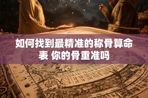 如何找到最精准的称骨算命表 你的骨重准吗