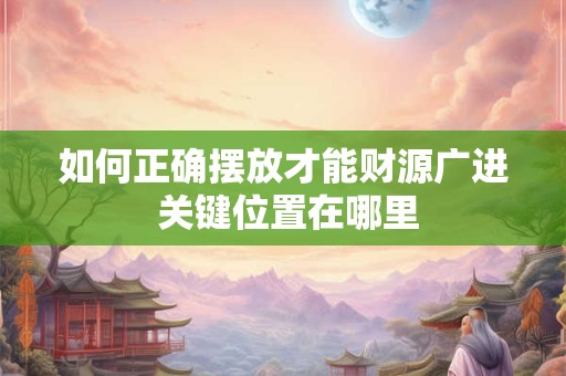 如何正确摆放才能财源广进 关键位置在哪里