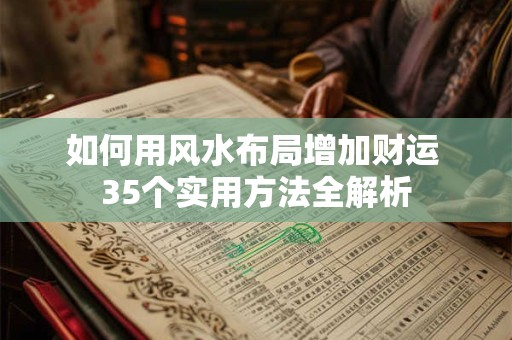 如何用风水提升开业运势 六大招财技巧一次看懂