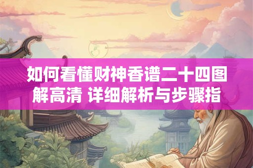 如何看懂财神香谱二十四图解高清 详细解析与步骤指南