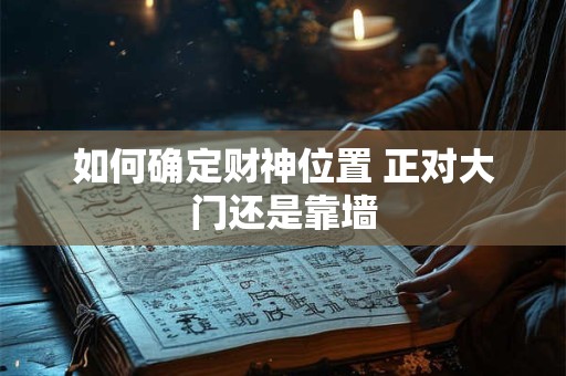 如何确定财神位置 正对大门还是靠墙