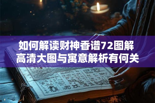 如何解读财神香谱72图解 高清大图与寓意解析有何关联