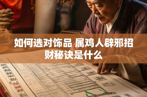 如何选对饰品 属鸡人辟邪招财秘诀是什么