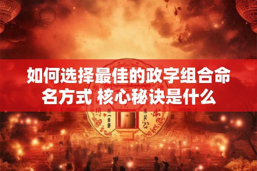 如何选择最佳的政字组合命名方式 核心秘诀是什么
