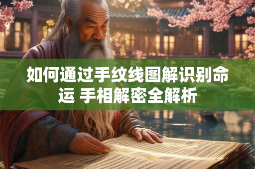 如何通过手纹线图解识别命运 手相解密全解析