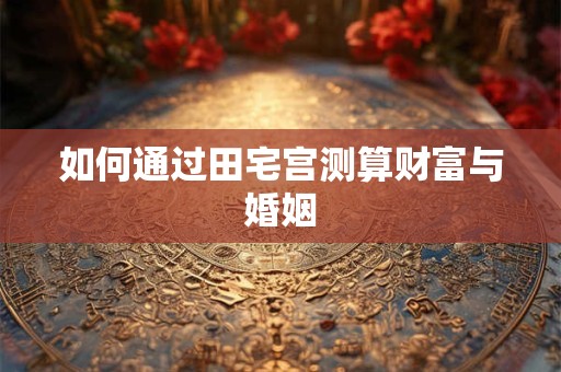 如何通过田宅宫测算财富与婚姻