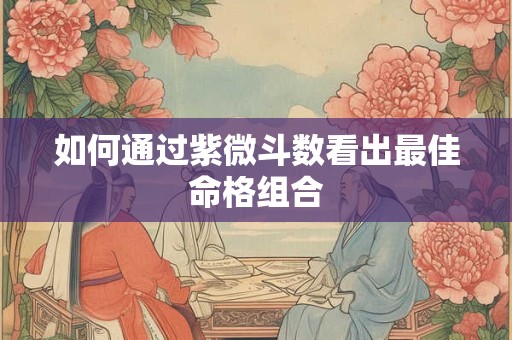 如何通过紫微斗数看出最佳命格组合