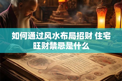 如何通过风水布局招财 住宅旺财禁忌是什么