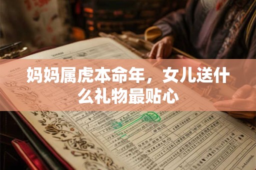 妈妈属虎本命年，女儿送什么礼物最贴心