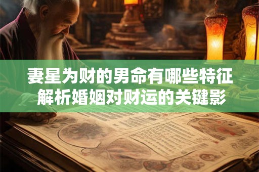 妻星为财的男命有哪些特征 解析婚姻对财运的关键影响